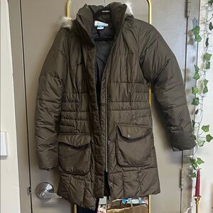 EXCELLENT USED CONDITION Women’s Columbia Green/Grey Winter Coat